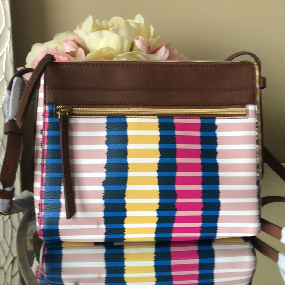 Fossil Handbags - Brand New FOSSIL Crossbody Striped Bag